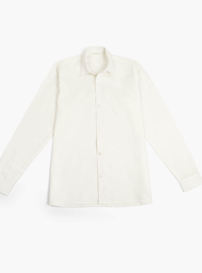 White linen shirt
