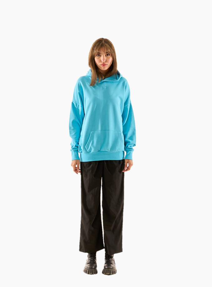 Blue hoodie