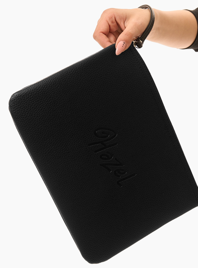 Hazel Clutch Bag - black