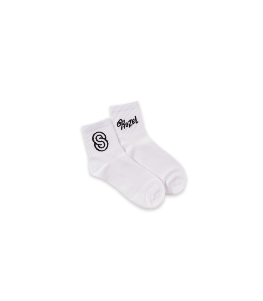 White and black socks